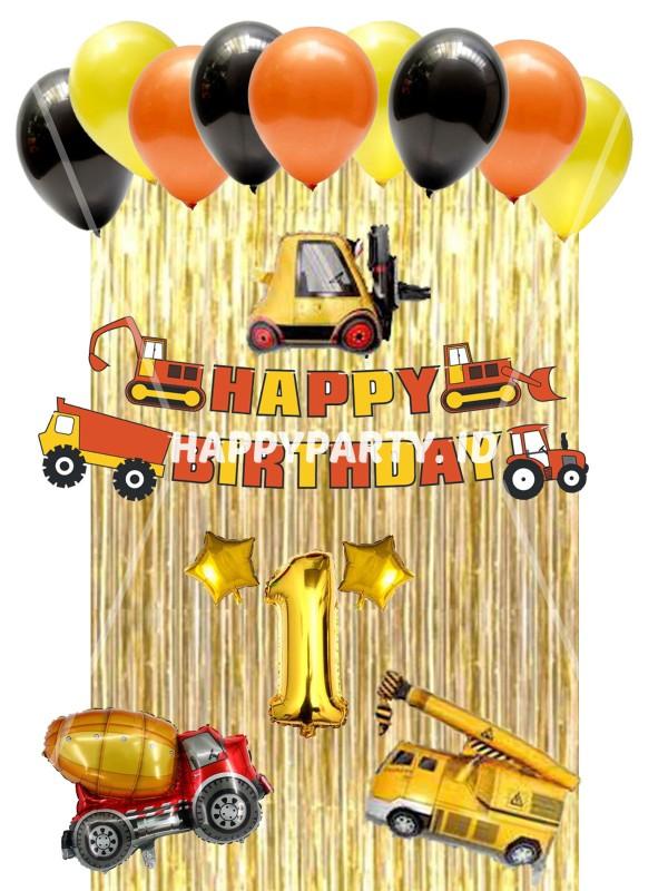 PAKET DEKORASI ULANG TAHUN ANAK TEMA KONSTRUKSI EXCAVATOR PAKET DEKORASI ULANG TAHUN ANAK TEMA KONSTRUKSI EXCAVATOR