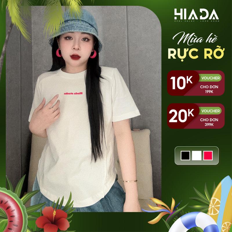 Áo Thun Nữ Babytee HIADA Nhấn Mí Cổ Tròn HIADA 04