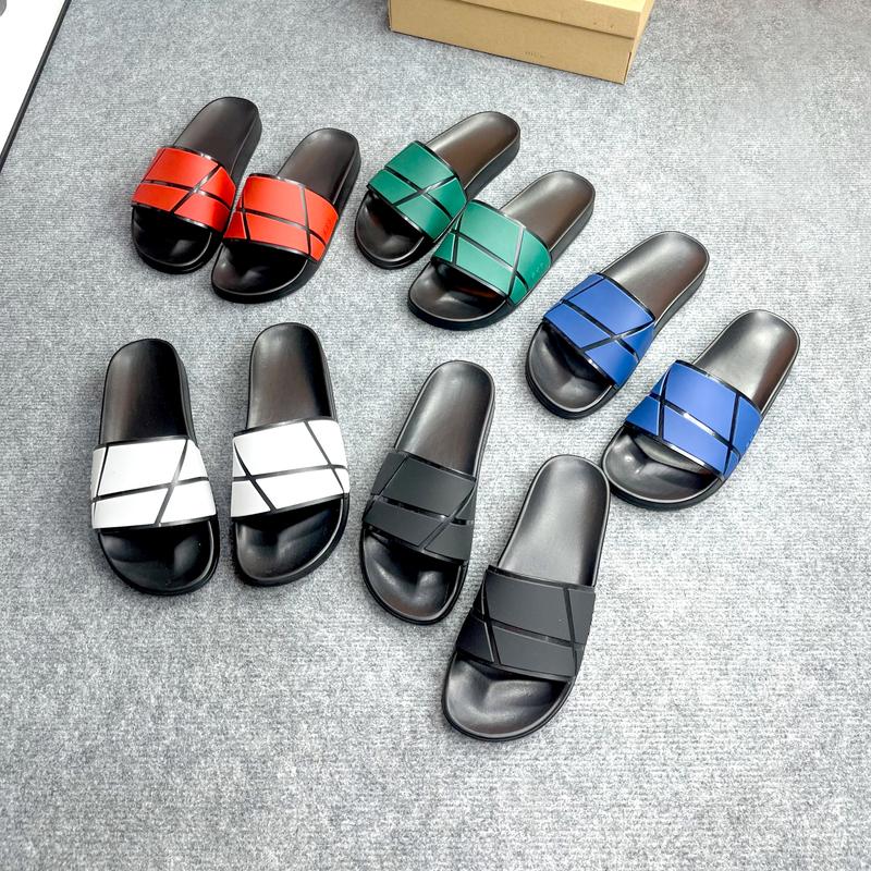 Dép nam quai ngang Nam/Nữ họa tiết kẻ chéo, cá tính, trẻ trung-quai PVC-Đế Cao Su Đúc Cao Cấp - DéP Thời Trang Trend 2024 - Dép Boy phố Slipper Đế Bằng dép  king