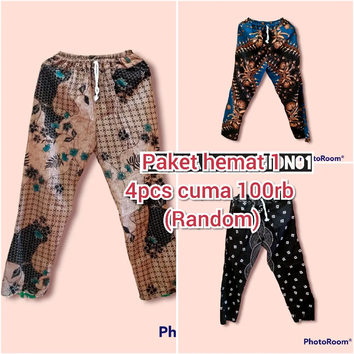 celana panjang/celana batik/celana pria/wanita/pakaian bawah/pakaian murah/celana Boim/bisa bayar ditempat cod Dewasa Karet Katun Motif