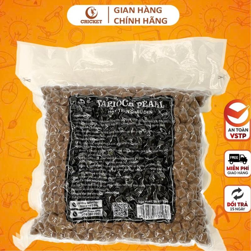 1KG Trân châu đen nấu trà sữa, Trân châu đường đen Minh Hạnh túi 1kg - Nguyên Liệu Trà Sữa CRICKET