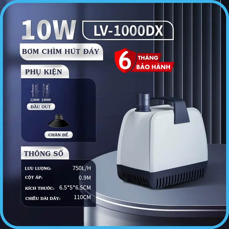 Máy Bơm Hồ Cá 360 Độ Hiệu Jingye LV Series - Hút Đáy 360 Độ - Công Suất Thấp Hiệu Năng Cao lọc 5