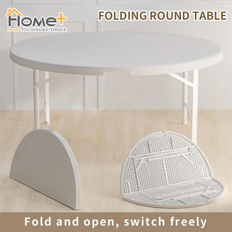 Outdoor Folding Foldable Table Portable Save Space (ROUND) - 80CM / 122CM