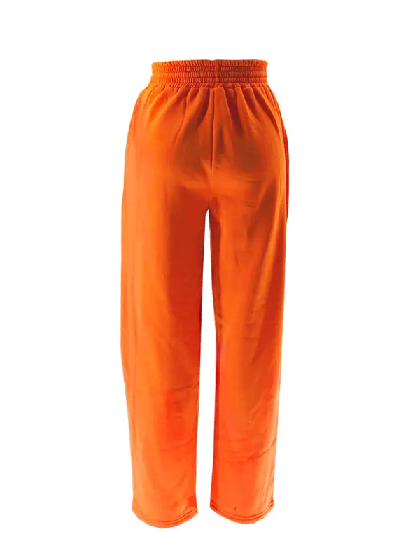 Women's Solid Color Drawstring Waist Sweatpants, Casual Comfy Trousers for Daily Wear, Ladies Bottoms for All Seasons 1