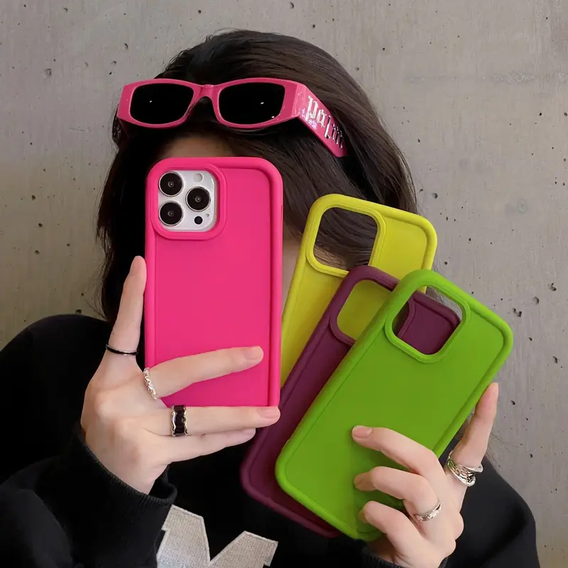 SoftCase Candy Color IPH Case Anti-Fall Untuk IPH 15 14 13 12 11 Pro Max X XR Xs Max 7P 8P Casing 1