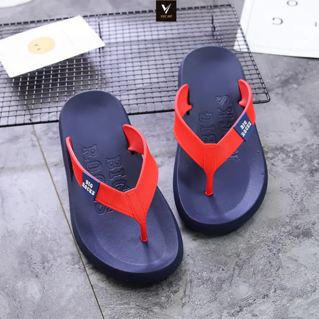 Dép Tông Nam, Dép Xỏ Ngón, Dép Kẹp Nam Siêu Nhẹ BING ROCK, 3 Màu Siêu Bền D023 Cao Su DéP Sandal Đế Bằng