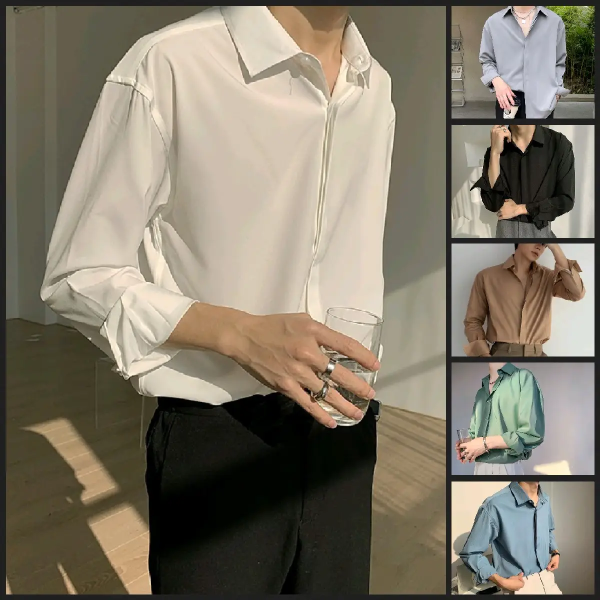 Áo sơ mi Dài tay form rộng tôn vai HAU FASHION