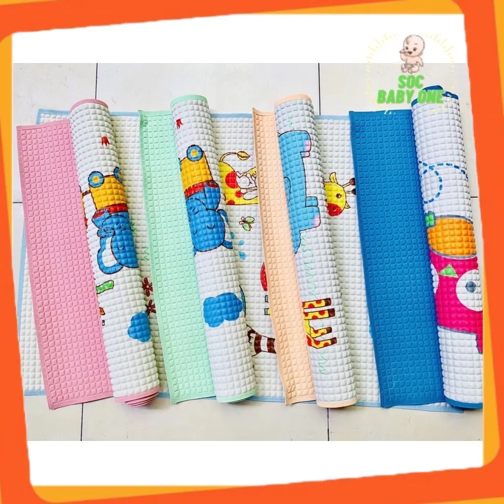 Chiếu cao su non - chiếu điều hòa cao su non cho bé thông hơi thoáng khí kích thước 60x90cm chan  long
