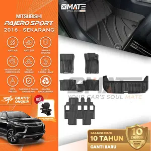 Xmate Karpet Mobil Mitsubishi Pajero Sport 2016-Sekarang Bahan TPE Tahan Air Garansi 10 Tahun