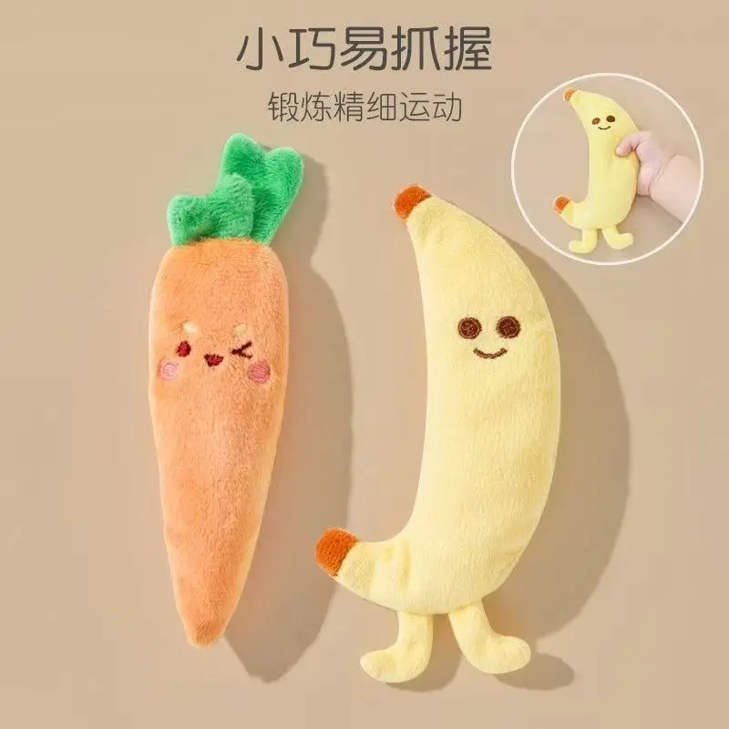 Đồ Chơi Ôm Búp Bê Cà Rốt Cầm Tay Chống Sốc Cho Em Bé Được Đánh Giá Cao, Dành Cho Trẻ Sơ Sinh, Máy Giảm Căng Thẳng Khi Ngủ, Dụng Cụ Hữu Ích Cho Trẻ Sơ Sinh, Đồ Chơi Có Dây Đeo, Chăn Em Bé Dễ Thương 2