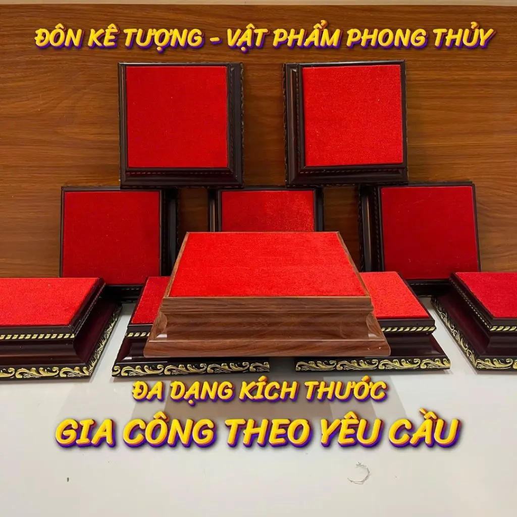 Đôn Kê tượng, Vật Phẩm Phong thủy ( đế cao 7cm )