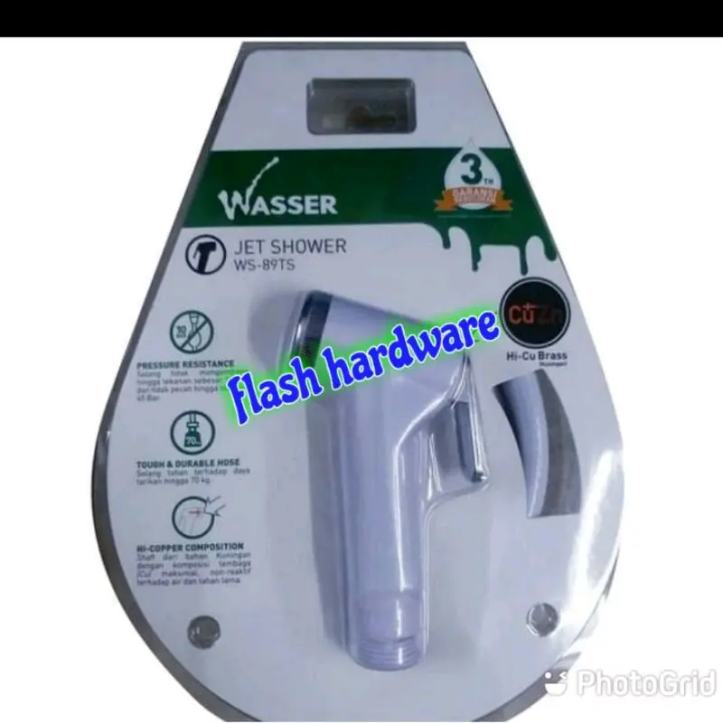 jet shower bidet wasser WS 89TS white+selang semprotan cebok toilet 0