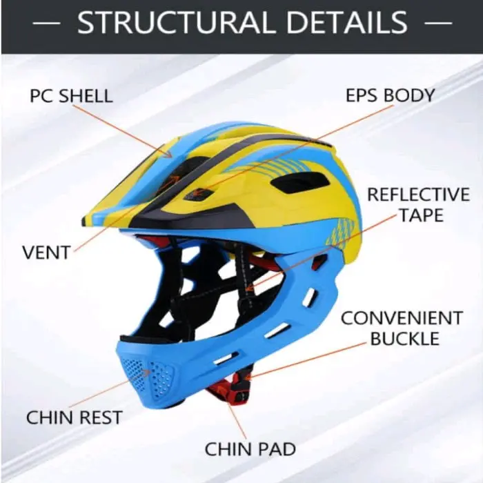 Lixada helm sepeda anak 2 in 1 / Helm Pushbike mix color 4