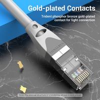 Gambar Vention Kabel LAN Cat6a cat6 SFTP Patch Cable RJ45 10Gbps 500Mhz  1M 2M 3M 5M 8M  - IBH - YELLOW, 2M dari Vention Mobile Acc Kota Administrasi Jakarta Utara 3 Tokopedia