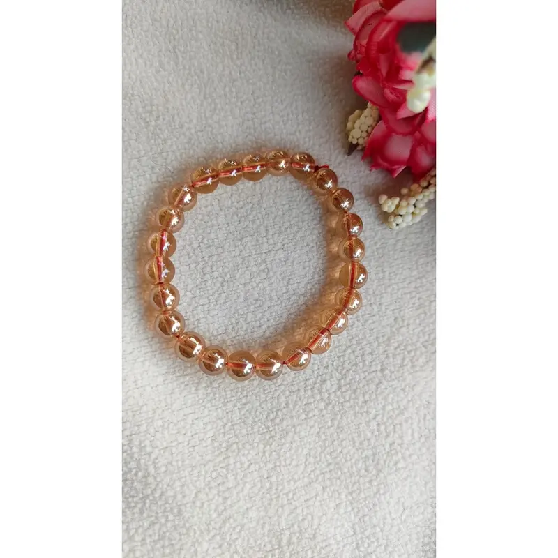 Gelang Batu CITRINE Sintesis/Gelang Batu cantik/Gelang wanita 1