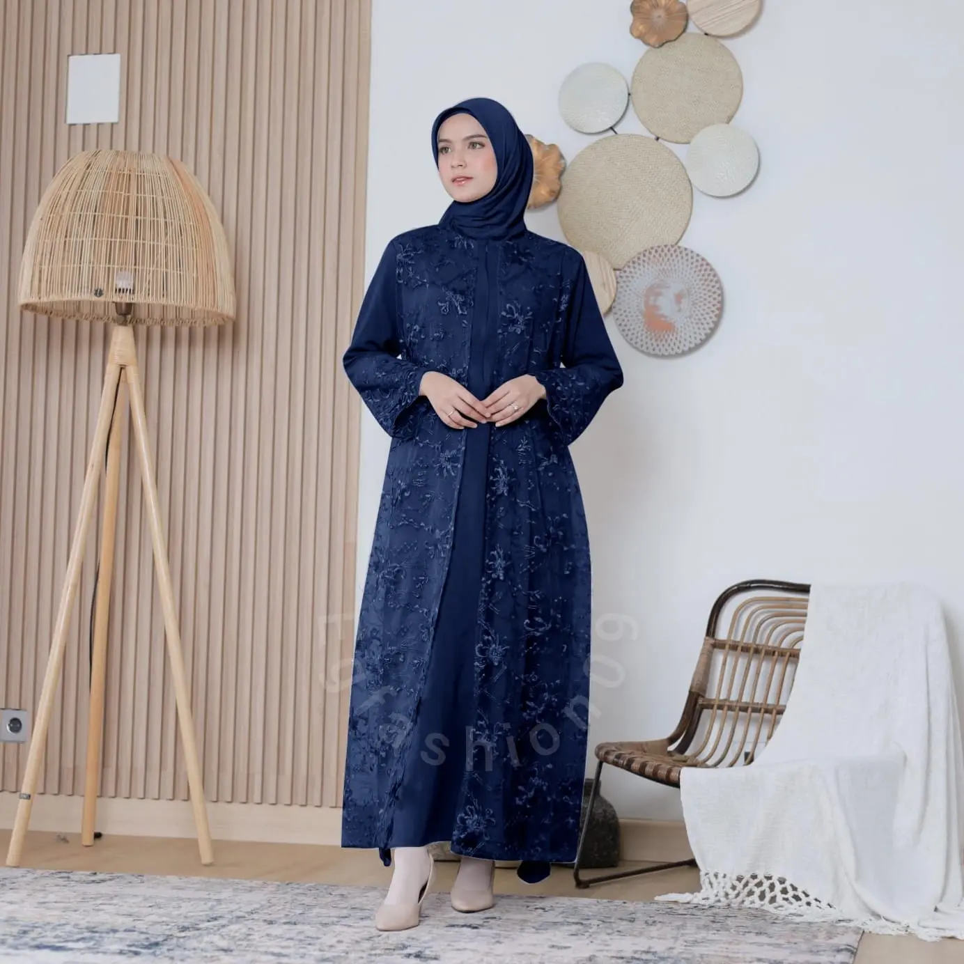 Gamis Terbaru ERNA Gamis Wanita Brukat Baju Lebaran Busana Muslim Wanita Dress Pesta Tile Mutiara Premium