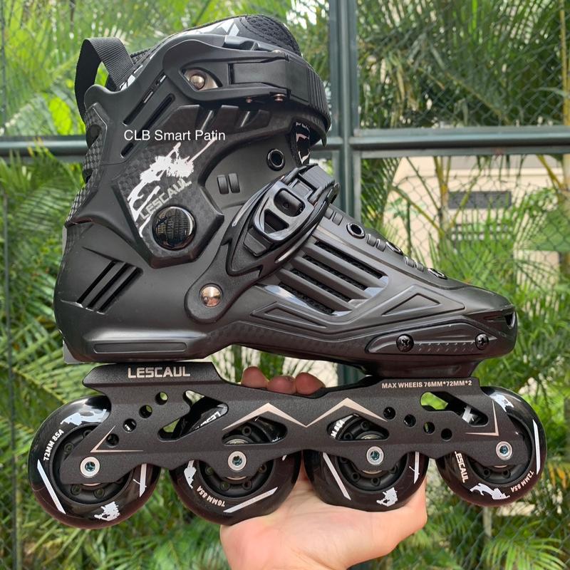Tặng tất patin cốc tập Giày patin cao cấp LS-6 frame hợp kim bánh cao su chất lượng tốt Sport
