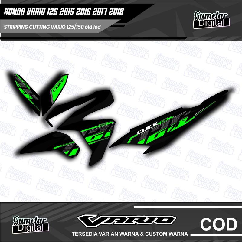STRIPPING SIMPEL HONDA VARIO 125 150 LED OLD TEMA VIETNAM 1 SUDAH DI CUTTING TINGGAL TEMPEL 6