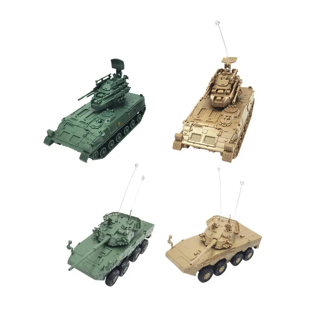 1:72 Scale Armored Vehicles Armored Tank Model Craft Reconnaissance Vehicles Puzzle Miniature for Boys Collectibles Display Tabletop Decor