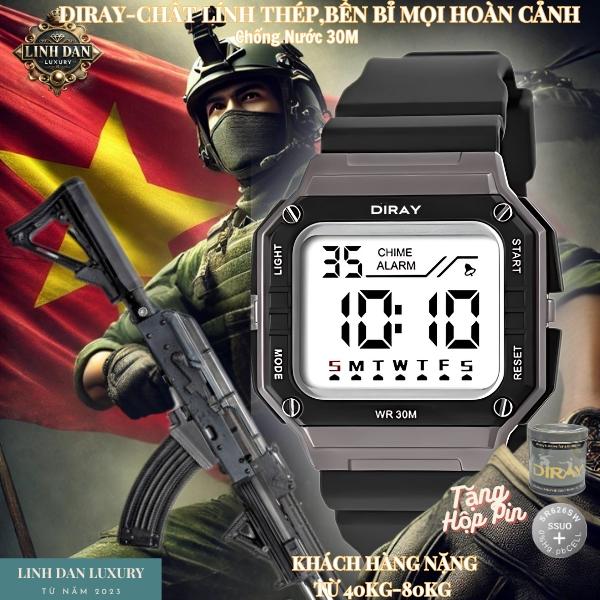 [DIRAY 24103] Đồng Hồ Nam Thủy Quân Lục Chiến | Chống Nước 30M – Đèn LED – Siêu Bền | Phong Cách Quân Đội | Cho Học Sinh & Sinh Viên