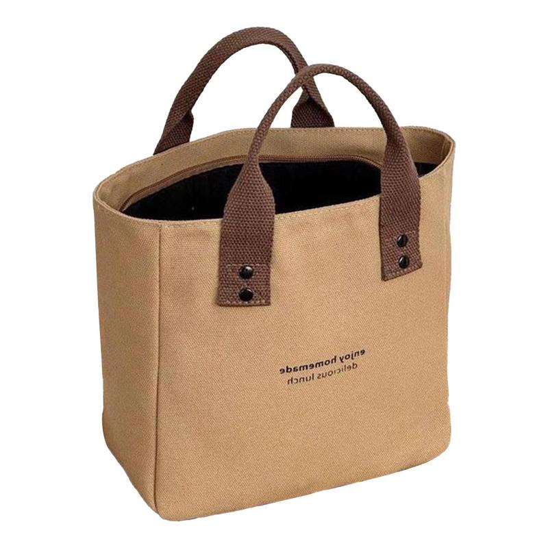Product Introduction of Canvas Tote Bag, For Women, Solid Color, Large Capacity, Suitable For Travel, Casual Style 13
