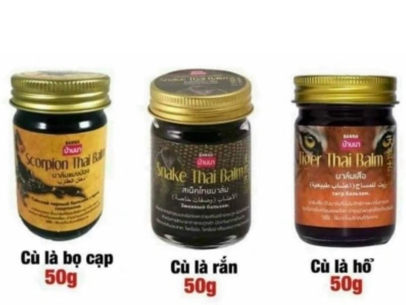 Dầu cù là trị đau nhức hiệu con Hổ, Rắn, Bọ Cạp dau xuong khop 5