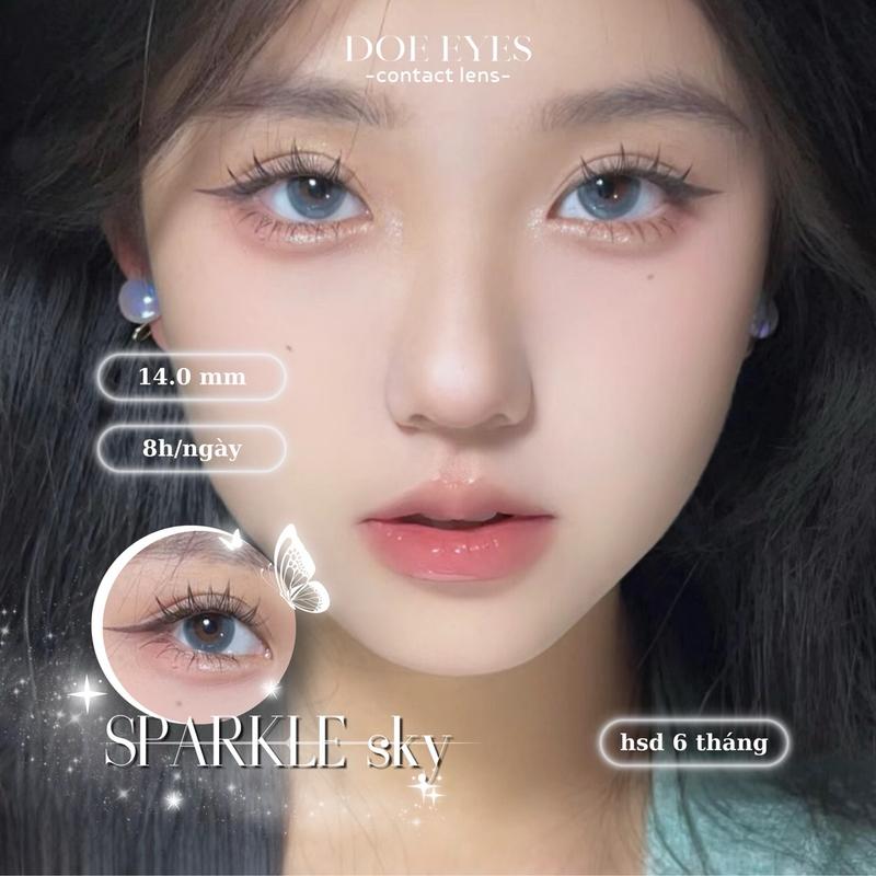 [Lens ánh xanh biển] chỉ có 0 độ - Lens Kính áp tròng - 1 CHIẾC lens Hàn - Kính áp tròng cận Nữ