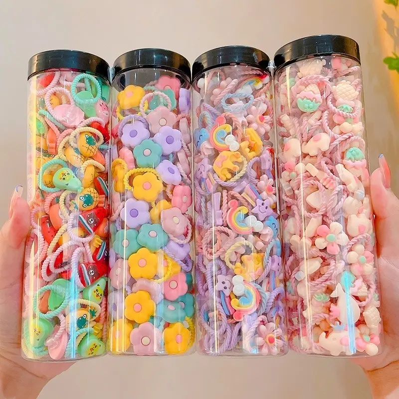 Korean Style Baby Elastic Rubber Hair Band Baby Cute Ponytail Set Hair Tie Set