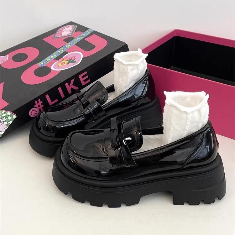 (Form to lùi 1 sz) Giày oxford nữ chất da mềm mại độn 6 cm nữ tính FULLBOX GD050 Shoes Nhung Jean Women