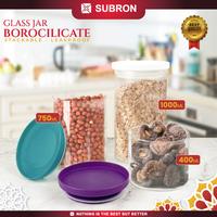 Gambar SUBRON Toples Jar Kaca Borosilicate Bulat Kue Makanan 400ml 750ml 1000ml Tutup Kedap Udara - 400ml RANDOM dari SUBRON KITCHENWARE Kab. Bandung 1 Tokopedia