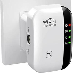 WiFi中継器、家庭・オフィス用WiFi信号強化器、2.4GHz長距離アンプ、Ethernetポート付きワイヤレスWiFi中継器