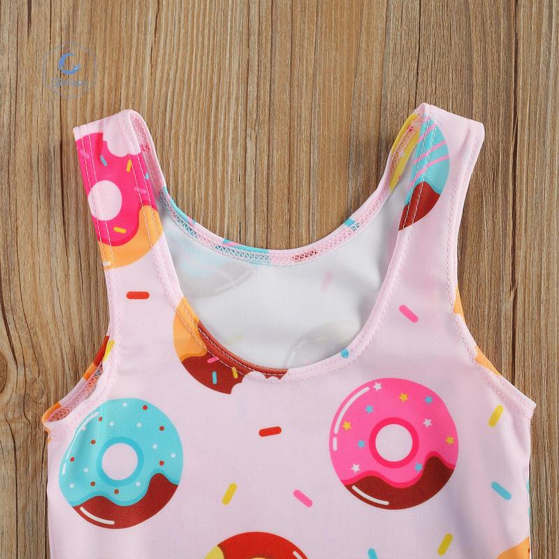 Product Introduction of Qinlisey Breathable Little Girls One-piece Swimsuit, Summer Children Cute Crab/Donut Printing Sleeveless Swimwear for Vacation 28