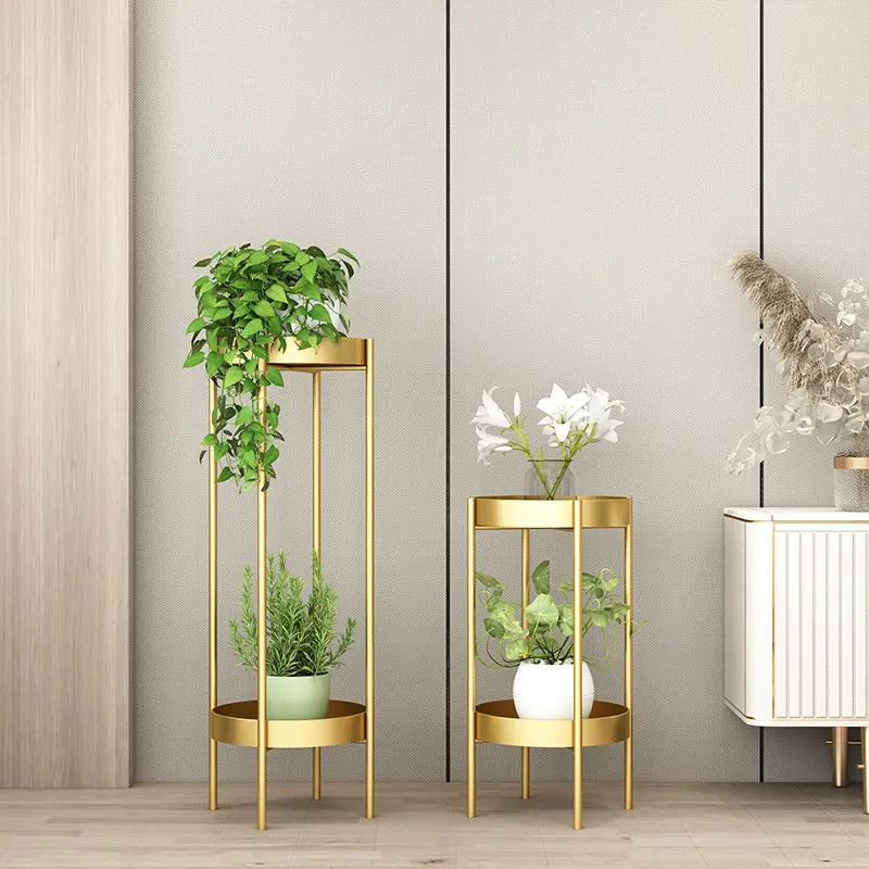 Giá để hoa ban công nhiều tầng sang trọng nhẹ trong nhà phòng khách cao cấp giá để đồ đứng trên sàn củ cải xanh giá để chậu hoa mọng nước bằng sắt 0