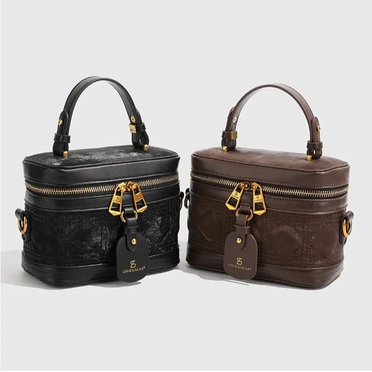 Túi xách nữ dáng hộp có dây đeo chép căn chỉnh ngắn dài . T399 Bag