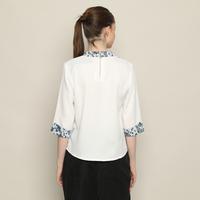 Gambar FAME - Blouse Wanita V-Cut Broken White - 9211753 - S dari FAME Official Kota Surabaya 3 Tokopedia