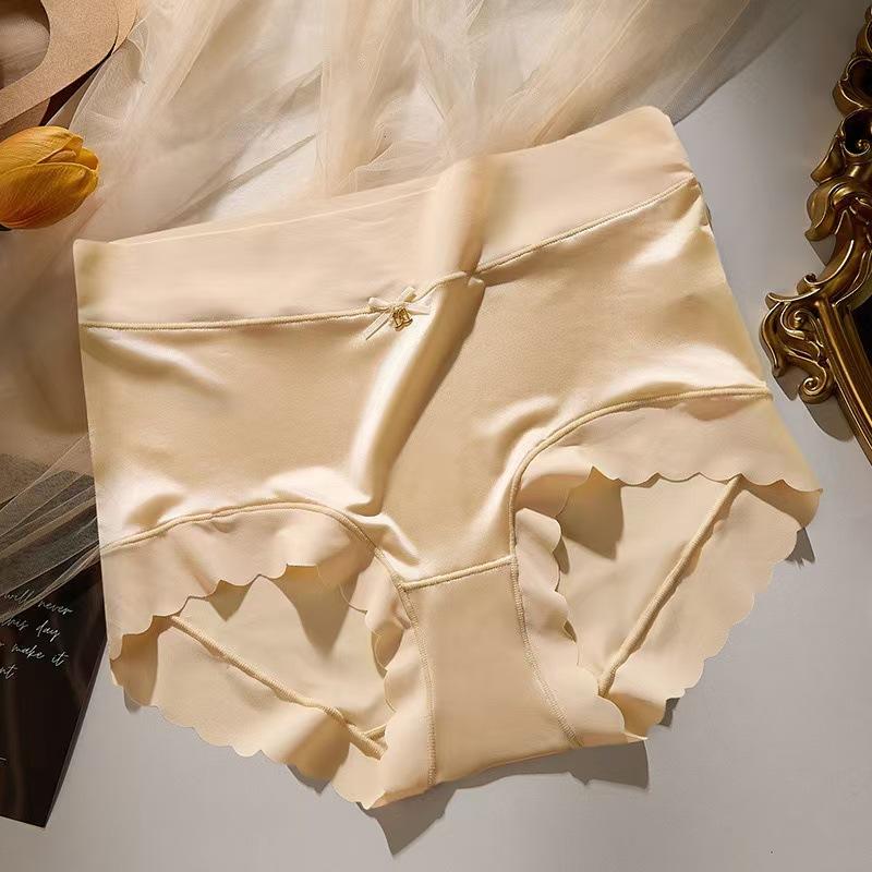 Quần Lót Satin, Sang Trọng Giá Cả Phải Chăng, Dành Cho Nữ, Cạp Thường, độn Hông, Làm Bằng Lụa Lạnh Mỏng, Thân Thiện Với Làn Da, Ôm Sát Và Thoải Mái, Thông Gió Không Đường May, Khử Mùi, Kháng Khuẩn, Cảm Giác Tự Nhiên 5