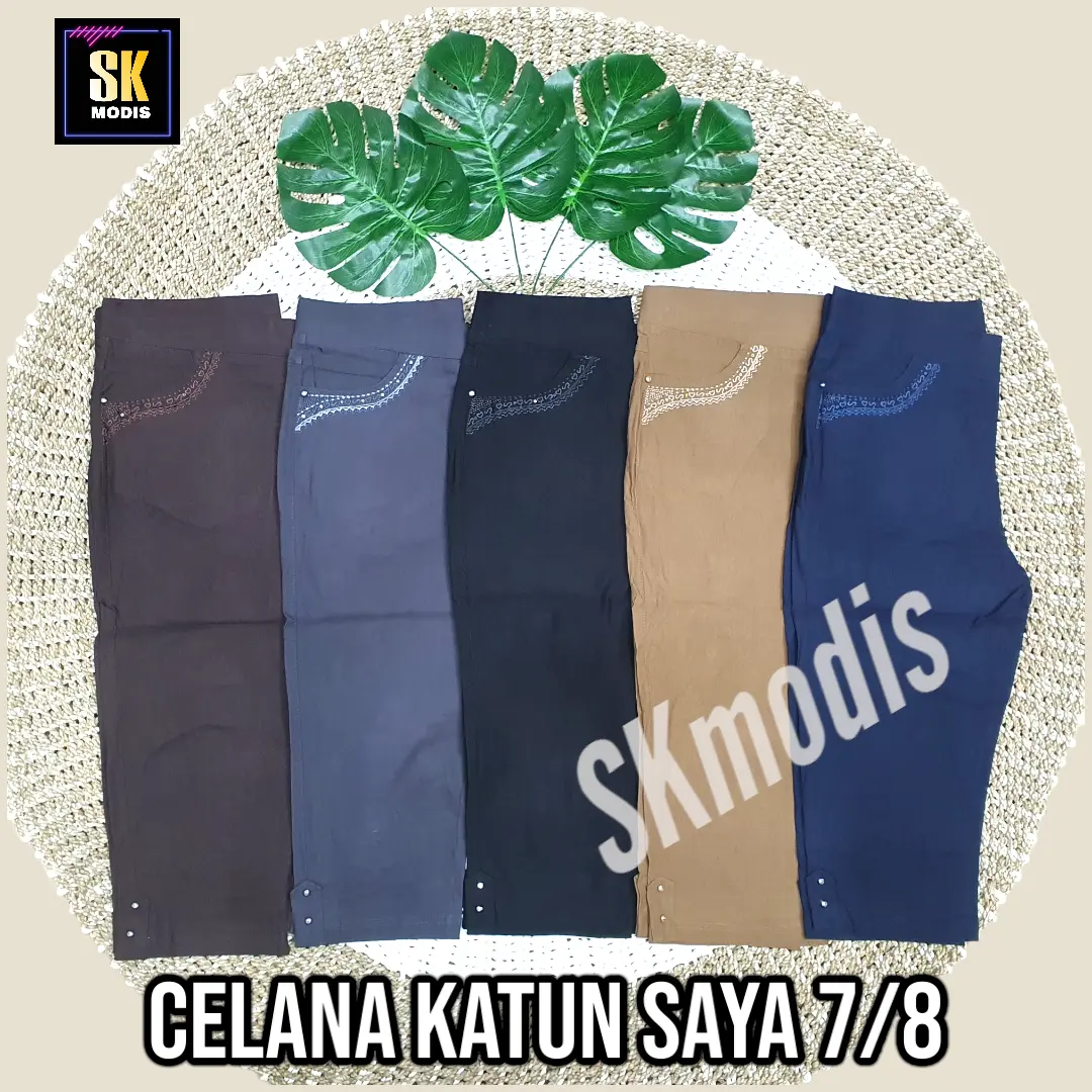 7/8 Celana Pendek Wanita || Celana SAYA || Katun Streach Santai Nyaman || skmodis