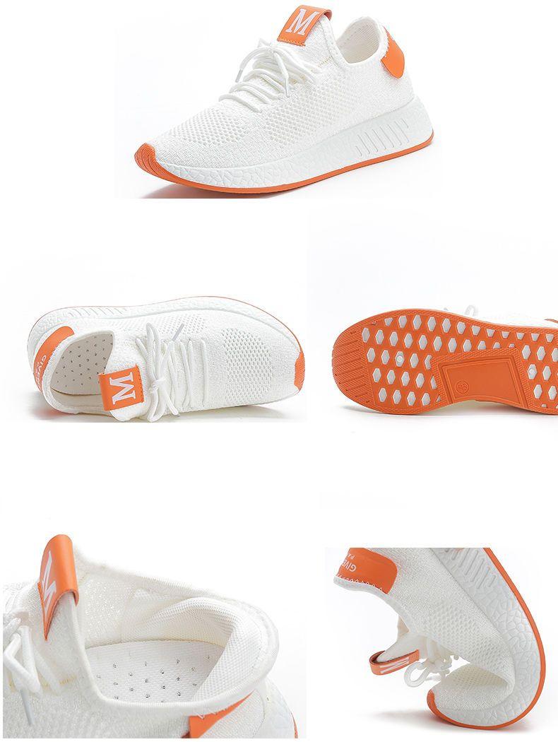 Product Introduction of Giày Thể Thao Flyknit, Dành Cho Nữ, Phong Cách Hàn Quốc, Dễ Phối Đồ, Giày Mùa Hè, Màu Trắng, Giày Thường Ngày Đế Bằng, Thích Hợp Cho Mùa Lò Xo Và Mùa Thu, Hàng Mới Về, Giày Lưới, Thích Hợp Cho Học Sinh 13