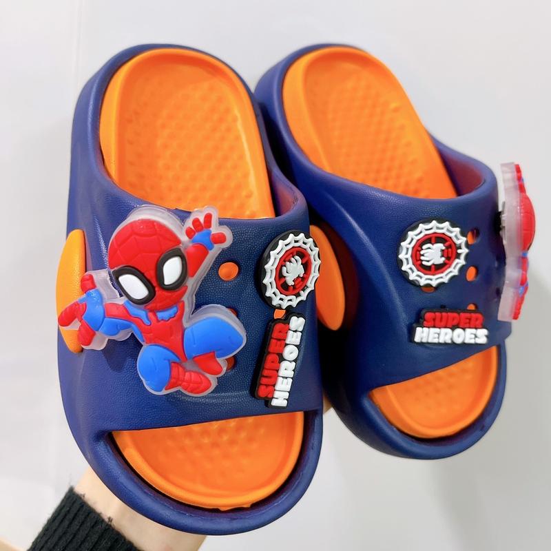 Dép Người Nhện phát sáng – EVA nhẹ bền đẹp êm chân cho bé trai