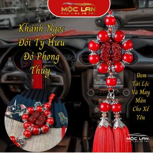 (Mệnh hỏa) Khánh Ngọc Đôi Tùy Hưu Đỏ Phong Thủy Đem Tài Lộc Và May Mắn Cho Xế Yêu Decor Decor Phòng