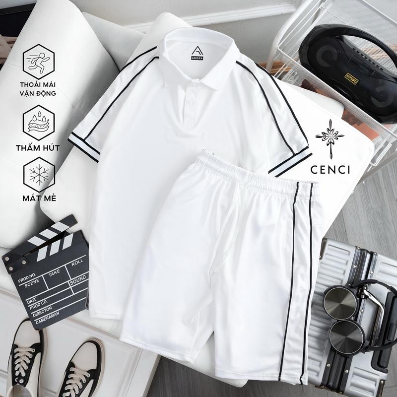  BỘ ĐỒ NAM {{store}}  Có sẵn   Ảnh thật   {CHẤT mềm min},{thấm hút mồ hôi},{quần có 3 túi khóa}  BD33 Polo Áo Menswear Ngắn Tay Shirt Có Cổ 