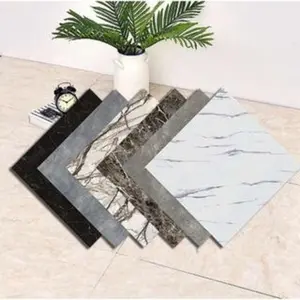 BISA COD H5221 Vinyl Lantai Marbel (30 x 30 cm) & (30 x 60 cm) / Stiker Lemari Marbel Putih Wallpaper