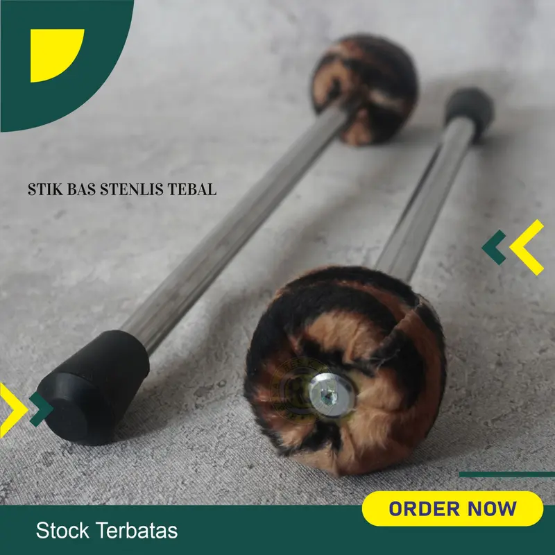 Stik bas habib syeh  stenlis stik bas hadroh Rebana pemukul Bas stik bas duduk stik bas hadroh rebana 5