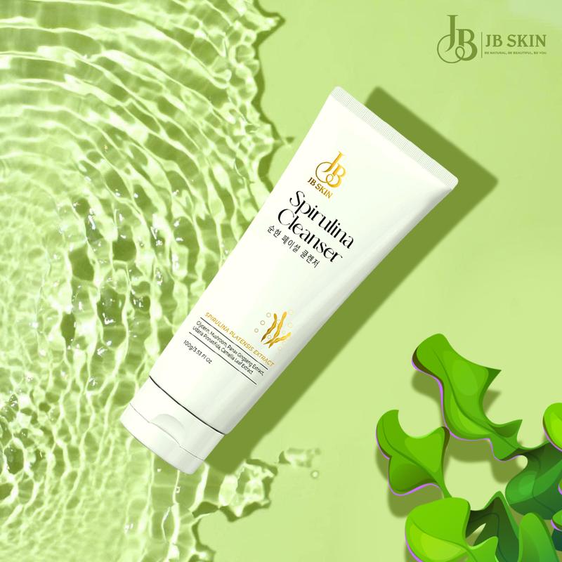Combo 2 Sữa Rửa Mặt Tảo Xoắn JBSKIN 100g - Sạch Sâu Bã Nhờn, Bụi Bẩn, Dưỡng Ẩm, Bổ Sung Dưỡng Chất Cho Da Skincare, Collagen Đường Cà Phê Nữ sữa rửa mặt  trắng da tất cả các loại da làm dịu sữa  rửa mặt