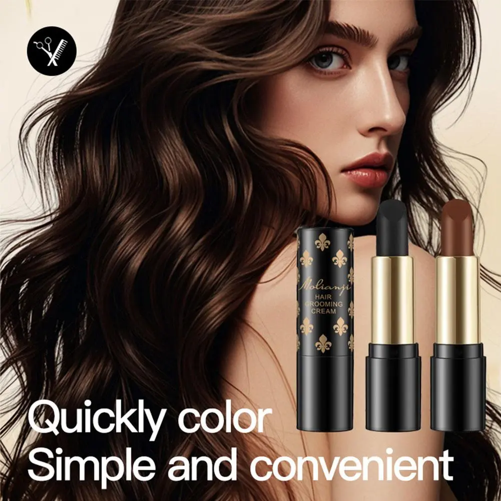 Disposable One-Time Hair Dye Pen Temporary Cover Up White Hair Instant Gray Root Coverage Hair Color Modify Cream Stick Hair Dye BAT1078