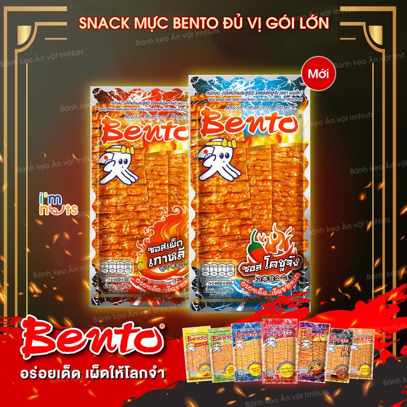 Snack Mực Bento Thái Lan đủ vị gói lớn 20g