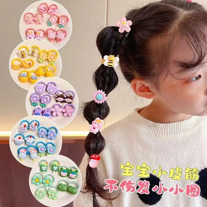 IKAT RAMBUT ANAK KARAKTER SIZE MINI KARET STRECH 1 SET ISI 10 PC 2