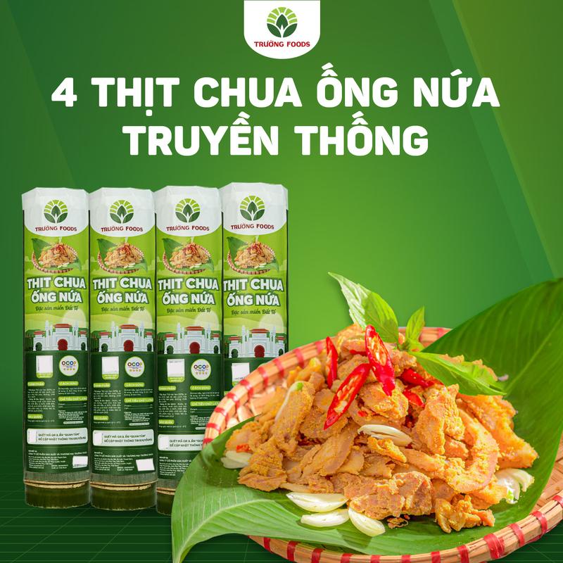 Trường Foods Combo 4 Thịt Chua Ống Nứa Truyền Thống