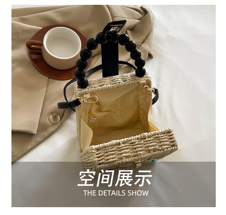 Product Introduction of Túi Rơm Dệt Tay INS, Thiết Kế Đặc Biệt Túi Vuông Nhỏ Phong Cách Phương Tây Bờ Biển Mới, Túi Messenger Đeo Vai, Xu Hướng 2025 15