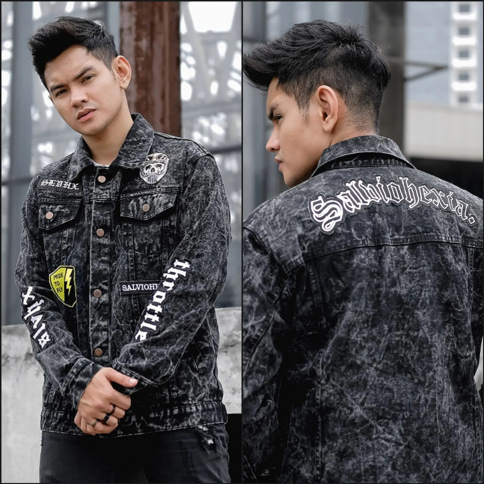 Jaket Denim Pria - Denim Premium Original Salvio Hexia - Jaket Jeans Distro